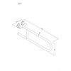 Andex Uchwyt półokrągły stały 75cm 800/75CC stal nierdzewna polerowana